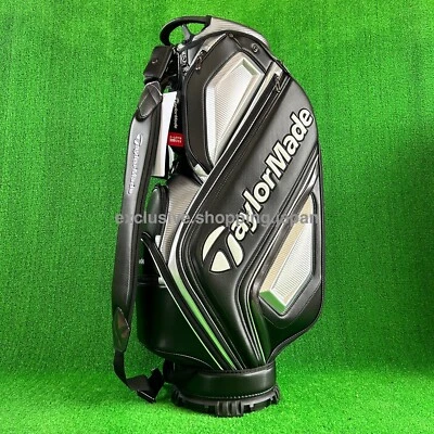Bolsa de carro de golf TaylorMade Auth-tech 9 x 47 pulgadas 4 vías modelo 2025 negra/metal  Foto 1 de 4