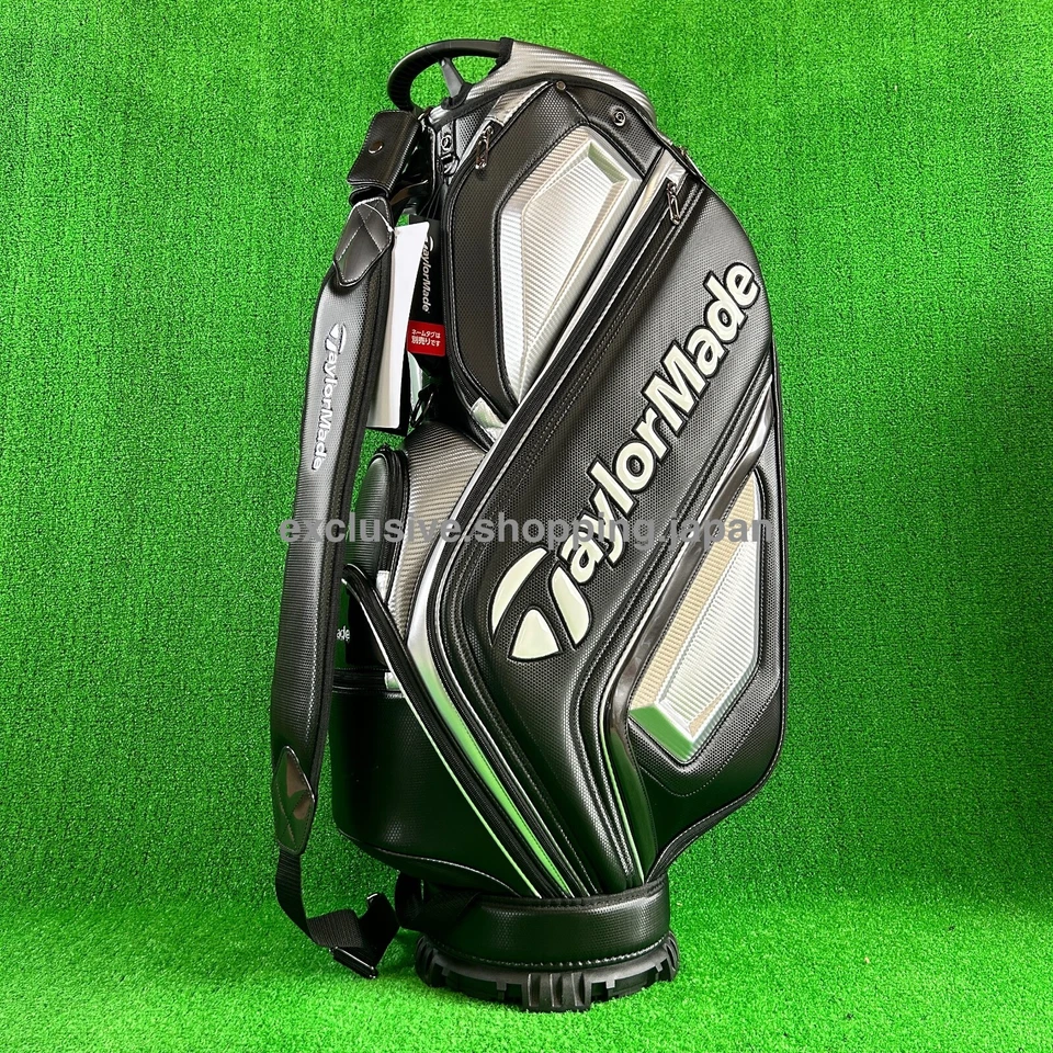 TaylorMade Golf Auth-tech Cart Bag 9 x 47in 4-way 2025 Model Black / Gunmetal  - Image 1 of 4