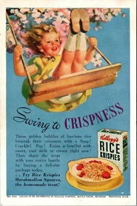 Kellogg's Rice Krispies Advertising Ink Blotter - Picture 1 of 2
