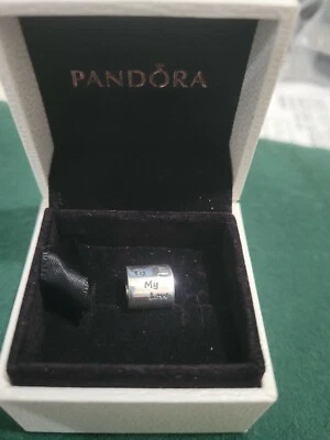 Authentic Pandora Charm Love Letter Bead 790894EN09  - Image 1 of 4