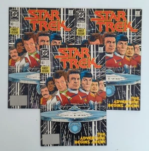 Lote de 3 cómics 1989 DC Star Trek volumen 2 #1 en estado bastante bueno/casi nuevo - Imagen 1 de 7