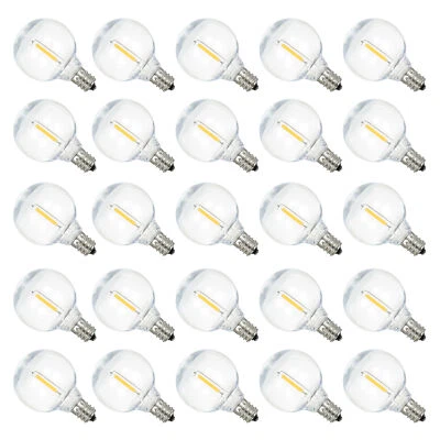 25Pcs G40 Globe Bulbs E12 Waterproof for String Lights - Image 1 of 4