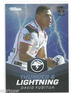 2015 NRL Traders Thunder & Lightning (TL 30 / 32 ) David FUSITUA Warriors - Picture 1 of 1