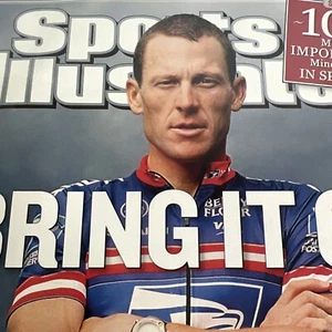 SPORTS ILLUSTRATED Magazine Lance Armstrong Tour de France June 28 2004 No Label - Picture 1 of 7