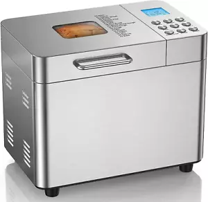 2 Pfund Brotbackautomat Maschine, 17 in 1 Automatische Edelstahl Brotmaschine, Nicht-S - Bild 1 von 12