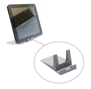 iPad 2 Tablet iPhone Desk Desktop Mount Stand Mobile Phone Portable Holder Grey - Picture 1 of 3