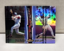MARK McGWIRE / SAMMY SOSA 1999 Finest Split Screen #SS1 ~ REFRACTOR Sosa side