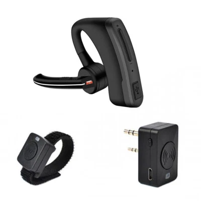 Bluetooth Wireless Headset & PTT Key for Motorola KENWOOD Ham Radio Earphone - Image 1 of 4