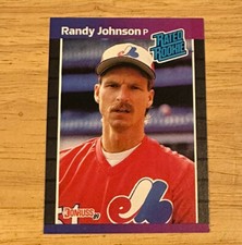 RANDY JOHNSON 1989 Donruss RR ERROR CARD WRONG BDay And 2 (*) Denotes RARE