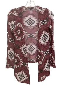 Justice Girls Festival Southwestern Print Open Cardigan Sweater Size 10 - Picture 1 of 1