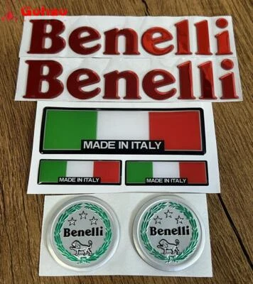 Conjunto de calcomanías emblema emblema Benelli Italia rojas para TNT Tornado Leoncino BJ BN Foto 1 de 4