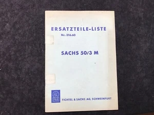 Ersatzteilliste Sachs 50 /3 M   Jan. 1961 Miele Hercules DKW Göricke - Imagen 1 de 2