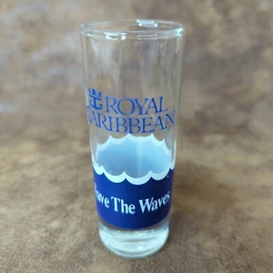 Tiratore in vetro con tiro alto ROYAL CARIBBEAN "Save The Waves" 4-1/8" Jigger - Foto 1 di 4