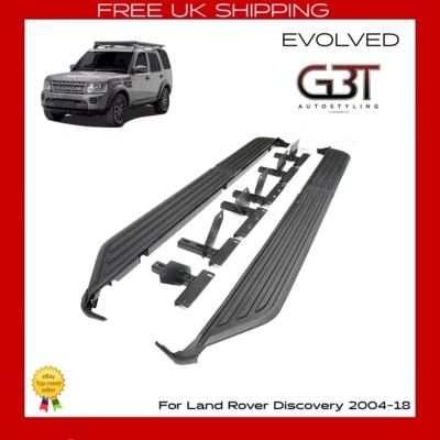 SIDE STEPS RUNNING BOARDS FOR LAND ROVER DISCOVERY 3 AND 4 2005-15 OE STYLE NEW - Image 1 of 4