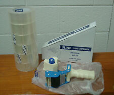(6) Uline S-423 Industrial 2" x 110yds Packing Tape Rolls & (1) H-150 Dispenser