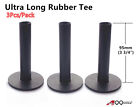 A99 Golf Ultra Long Rubber Tees Black 3 3/4" 3pcs Indoor Outdoor Simulator Home