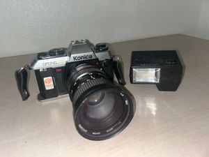 Konica FT-1 Motor 35mm Film Camera + macro 28-105mm 1:3.5-4.9 Lens Untested - Picture 1 of 11