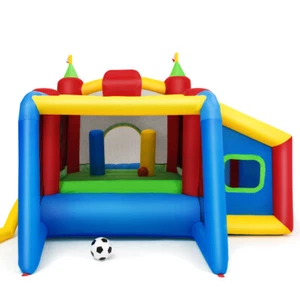 BOUNTECH Inflatable Bounce House Slide Jumping Castle w/ Ball Pit Dart Board - Picture 1 of 7