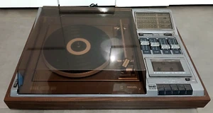 Giradischi Philips Music Center 990 Lettore Cassette Radio Vintage - Foto 1 di 4