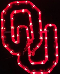 Oklahoma Sooners Football Heckklappe Fenster Licht LED NEU lizenziertes Auto und Zuhause - Bild 1 von 3