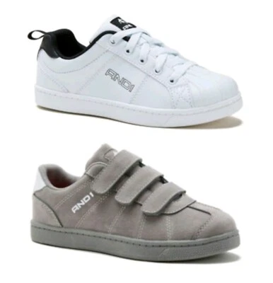 Y 1 Zapatillas bajas informales deportivas blancas o grises para jóvenes: 13-6  Foto 1 de 4