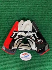 New Nike Vapor Jet 4 Georgia Bulldogs Team Issue Football Gloves 2XL - Picture 1 of 3