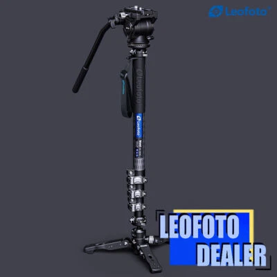 Leofoto MV-324C + BV-10 Monopod Carbon Fiber with Case with Fluid Video Head s - Image 1 of 4