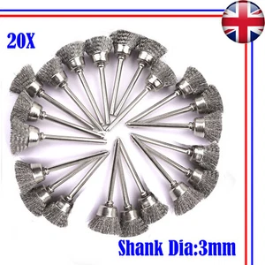 20Pcs Stainless Steel Wire Cup Brush Set, Polishing Wheels for Rotary Tools - Picture 1 of 6
