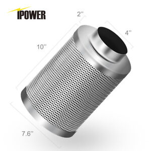 iPower 4" 6" 8" 10" 12" Inch Air Carbon Filter Virgin Charcoal for Inline Fan