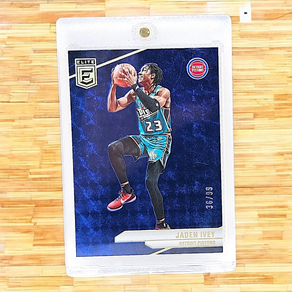 2023-24 Panini Donruss Elite Basketball Jaden Ivey Blue Prizm #36/99 - Image 1 of 2