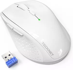TECKNET Wireless Mouse, 2.4G USB Computer Mouse with 6-Level Adjustable 3200 DPI - Picture 1 of 19