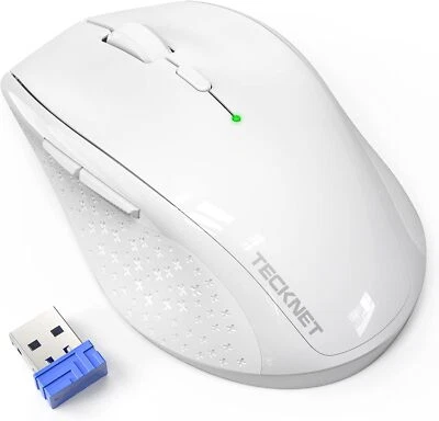 TECKNET Wireless Mouse, 2.4G USB Computer Mouse with 6-Level Adjustable 3200 DPI - Image 1 of 4