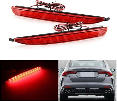 Luz de freno trasero reflector parachoques LED lente roja para Mazda 6 Atenza 2003-2008 Foto 1 de 4
