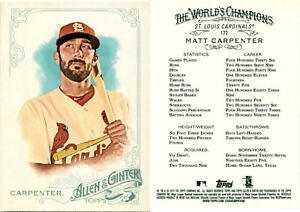 Matt Carpenter 2015 Topps Allen & Ginter Baseball Card 172  St. Louis Cardinals