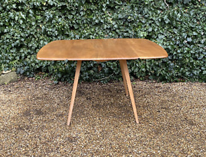 VINTAGE MID CENTURY ERCOL DROP LEAF DINING TABLE IN ELM & BEECH