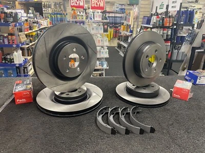 PER CHRYSLER 300C 6.1 SRT8 DISCHI FRENO ANTERIORI E POSTERIORI COPPIA SCARPE 360mm - Immagine 1 di 4