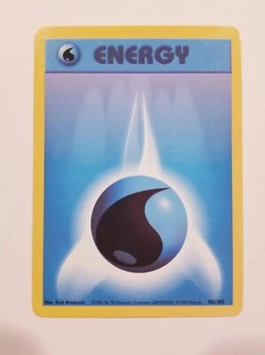 Pokemon Base Set | Water Energy Pokemon Game WOTC 1999 | Mint/NM #102/102 Rare - Image 1 of 4