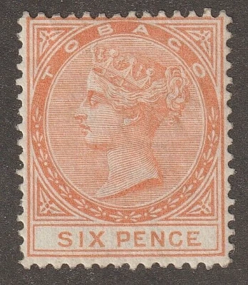 EDSROOM-18338 Tobago 3 HR 1879 Queen Victoria CV$67.50 - Image 1 of 2