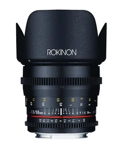 Rokinon Cine DS 50mm T1.5 Full Frame Prime Cine Lens for Canon EF- Model DS50M-C - Picture 1 of 5