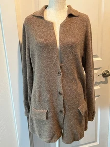 EILEEN FISHER Strickjacke Pullover Baby Alpaka Strick Gr. M Taschen ruhig Luxus - Bild 1 von 5