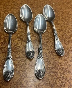 4er Set 1881 Rogers LA VIGNE 4 3/8" Demitasse Löffel SCHÖNER ZUSTAND - Bild 1 von 7