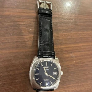 Reloj Longines Admiral 5 estrellas automático esfera azul funcionando vintage de Japón - Imagen 1 de 4