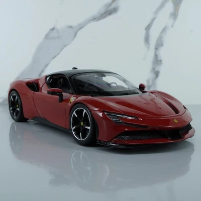 Ferrari SF90 Stradale – Burago 1:24 Scale Diecast Model Sports Supercar Gift - Image 1 of 4