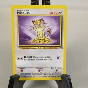Pokemon MIAOUSS (Meowth) 56/64 - FRENCH Unlimited Jungle - Never Played NM/M - Picture 1 of 3