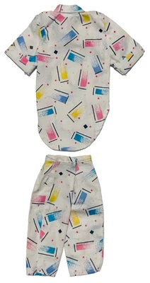 Camisa y pantalones cortos vintage de muñeca Barbie moda California #4465 Foto 1 de 4