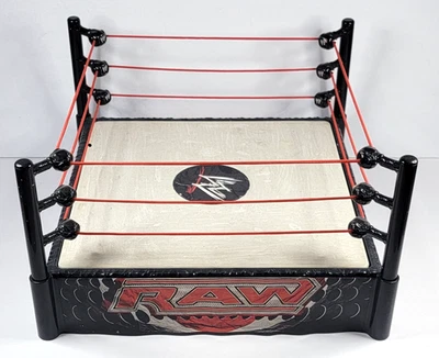 WWE WWF RAW Wrestling Ring Spring Loaded Mattel 2010 - Image 1 of 3