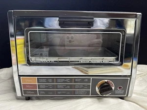 Vintage Toaster Oven ROBESON Deluxe CHROME Retro 03-1803-59 Japan 15 Min. Timer - Picture 1 of 15