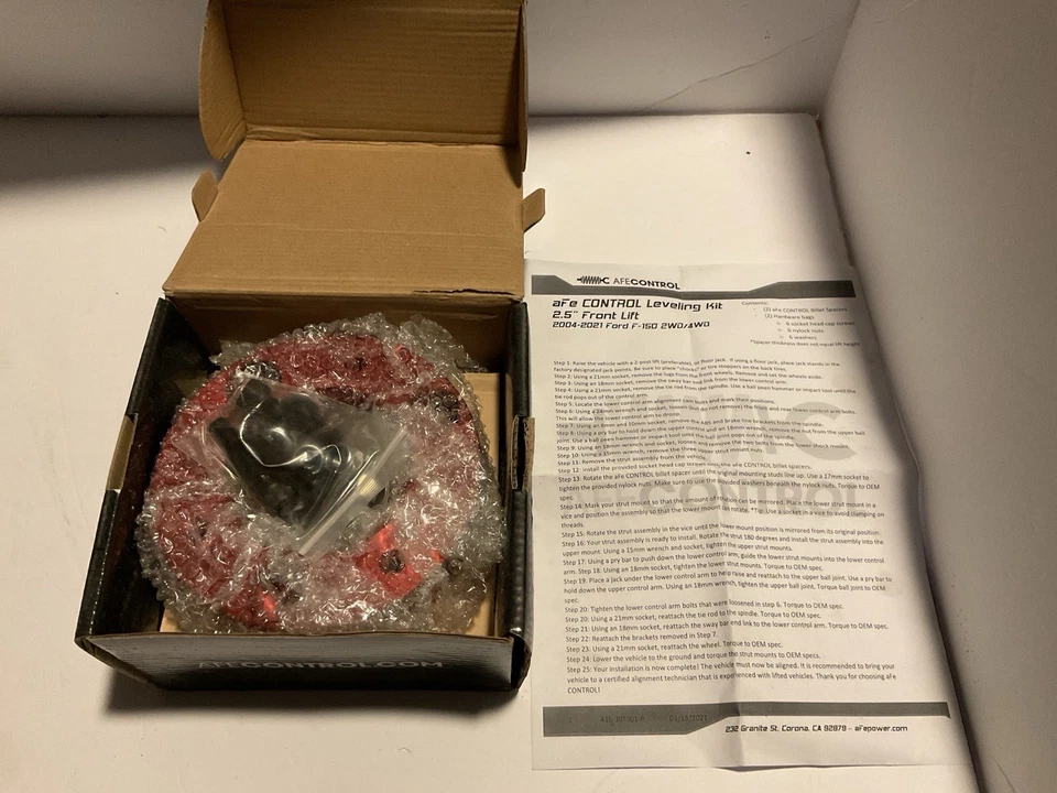 "Kit de nivelación delantera de 2"" aFe Control 416-30T001-R para Ford F-150 04-21" Foto 1 de 4