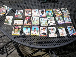 vintage red sox baseball cards 42 of them collection - Picture 1 of 3