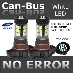 Samsung Canbus LED H16 PSX24W 57W Projector Super White Xenon Fog Light Bulb U80 - Picture 1 of 7